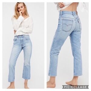 Levi's 517 Raw Hem Cropped Mom Jeans Size 3